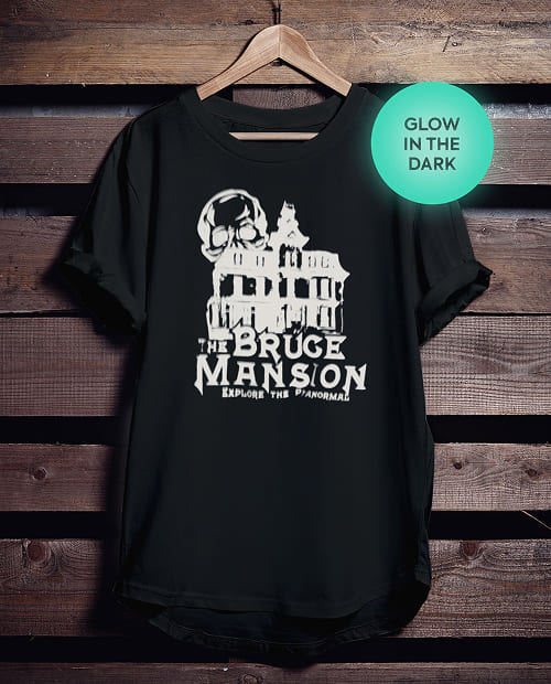 Bruce Mansion Black Cotton T-Shirt